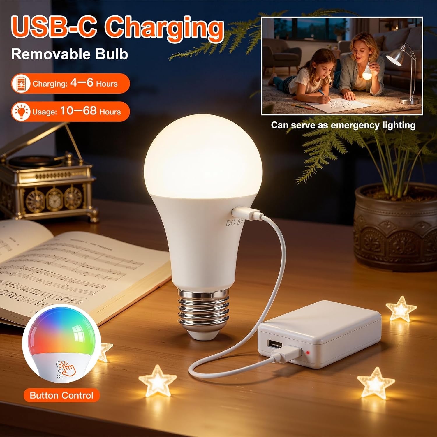 Rechargeable Wall Lights Set of 2, Battery Wall Lights Indoor with Remote, 3 Color Temperature, 8 RGB Colors Dimmable, Wireless Sconce for Bedroom Living Room Hallway, Fabric Shade, Gold