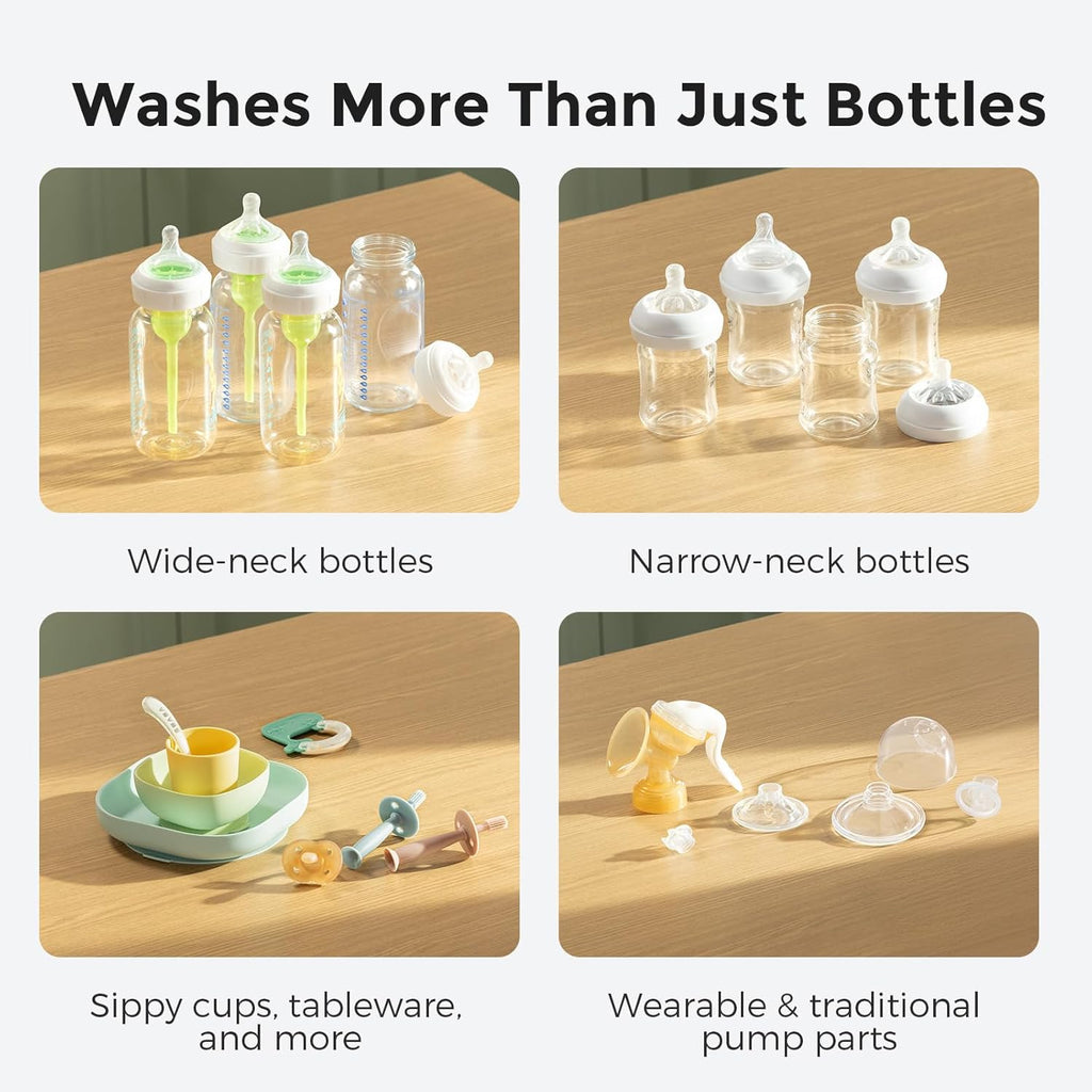 Kleanpal Pro Baby Bottle Washer, Steriliser & Dryer - All-In-One Cleaning Machine for Bottles, Breast Pump Parts & Baby Essentials - Time-Saving & Effortless Care